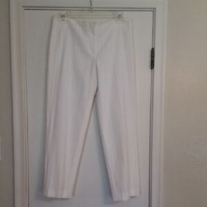 Magaschoni White Cropped Pants